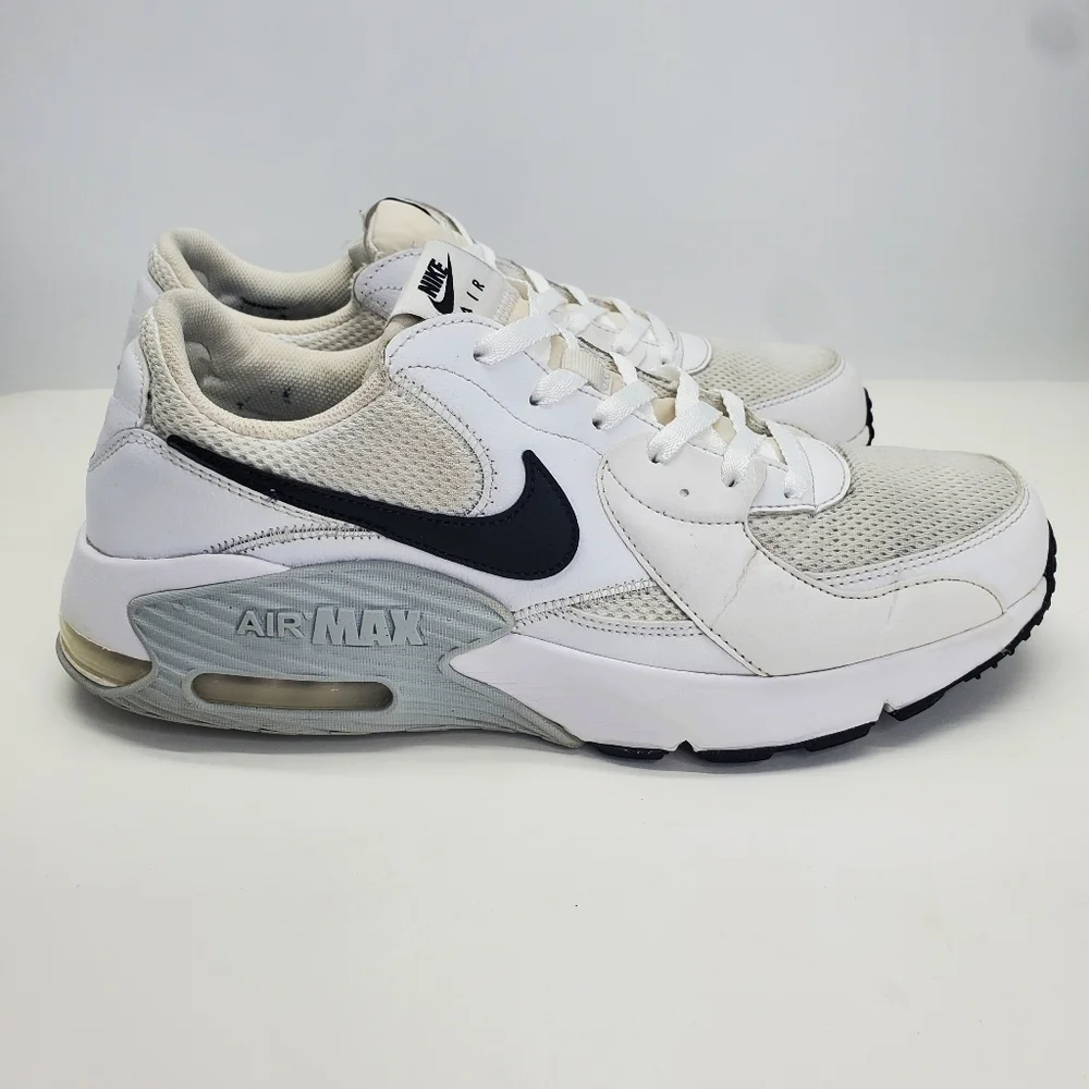 Nike Shoe Men's 12 Air Max Excee Sneakers CD4165-100 White & Black